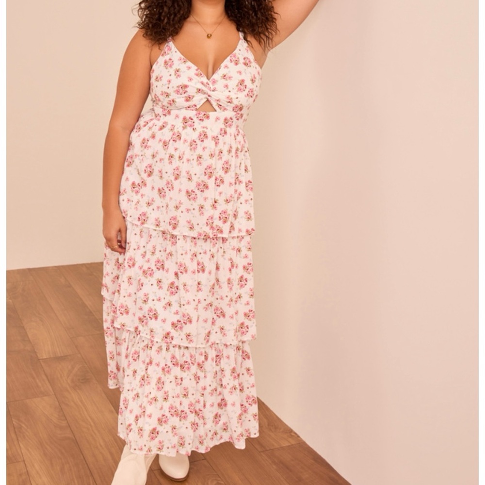NEW Arula Floral Maxi Dress Plus Size 0X / X NWT